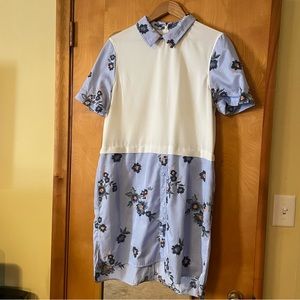 Poplin and polyester embroidered mini-dress from Nordstrom